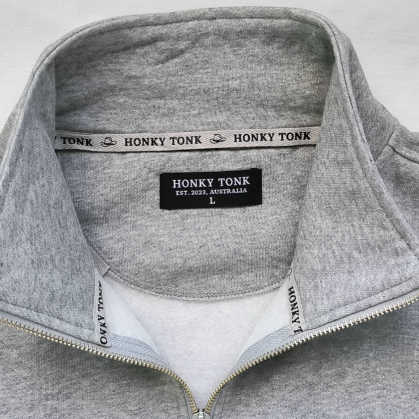 Men's Quarter Zip - Grey