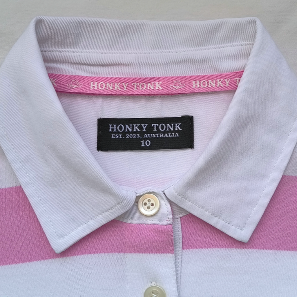 Stripe Rugby Jersey - Pink