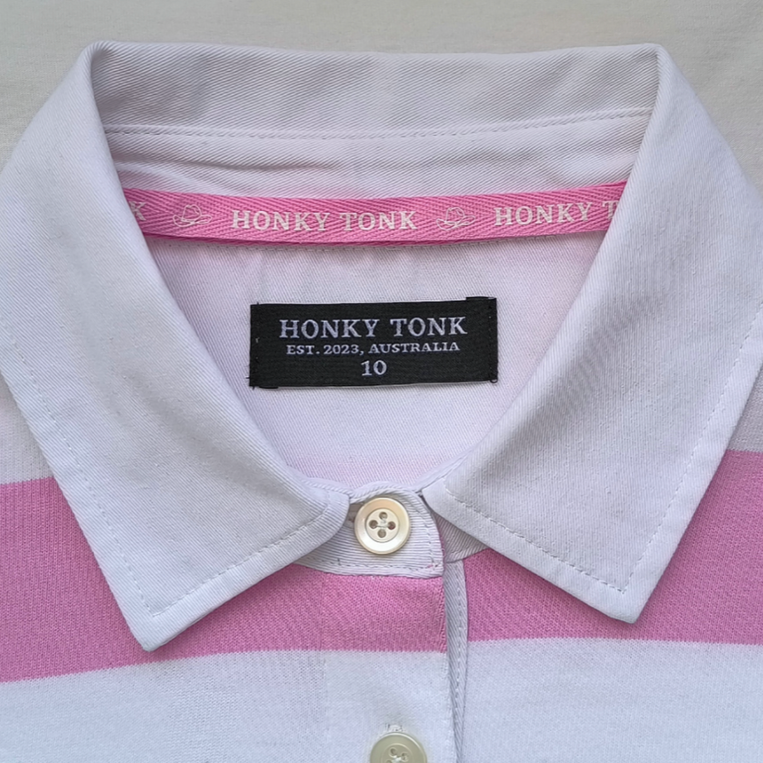 Stripe Rugby Jersey - Pink