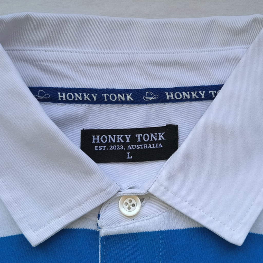 Stripe Rugby Jersey - Blue