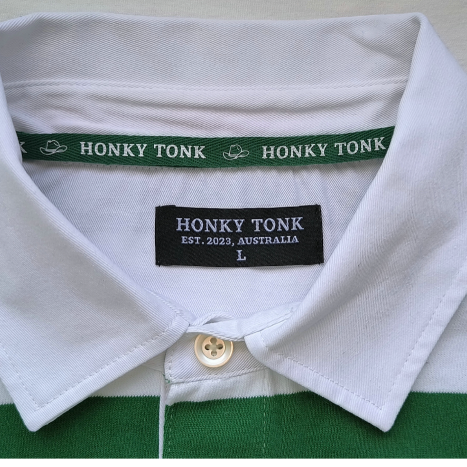 Stripe Rugby Jersey - Green