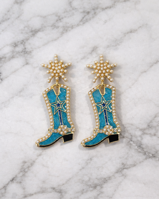 Samantha Earrings - Blue
