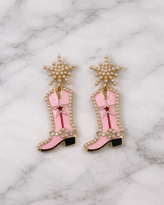 Samantha Earrings - Pink