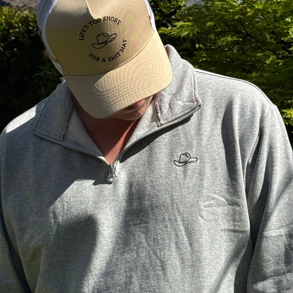 1/4 Zip - Grey