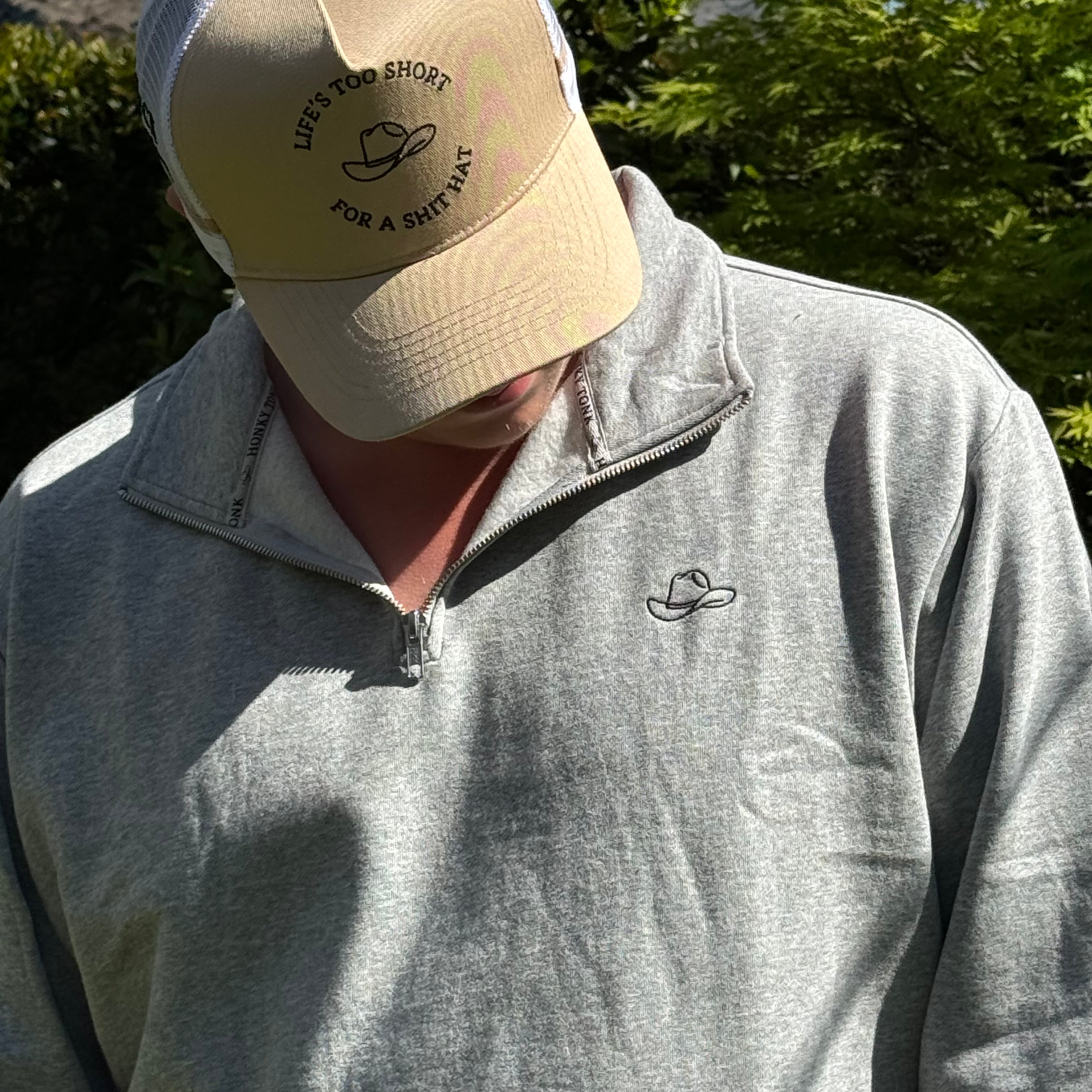 1/4 Zip - Grey