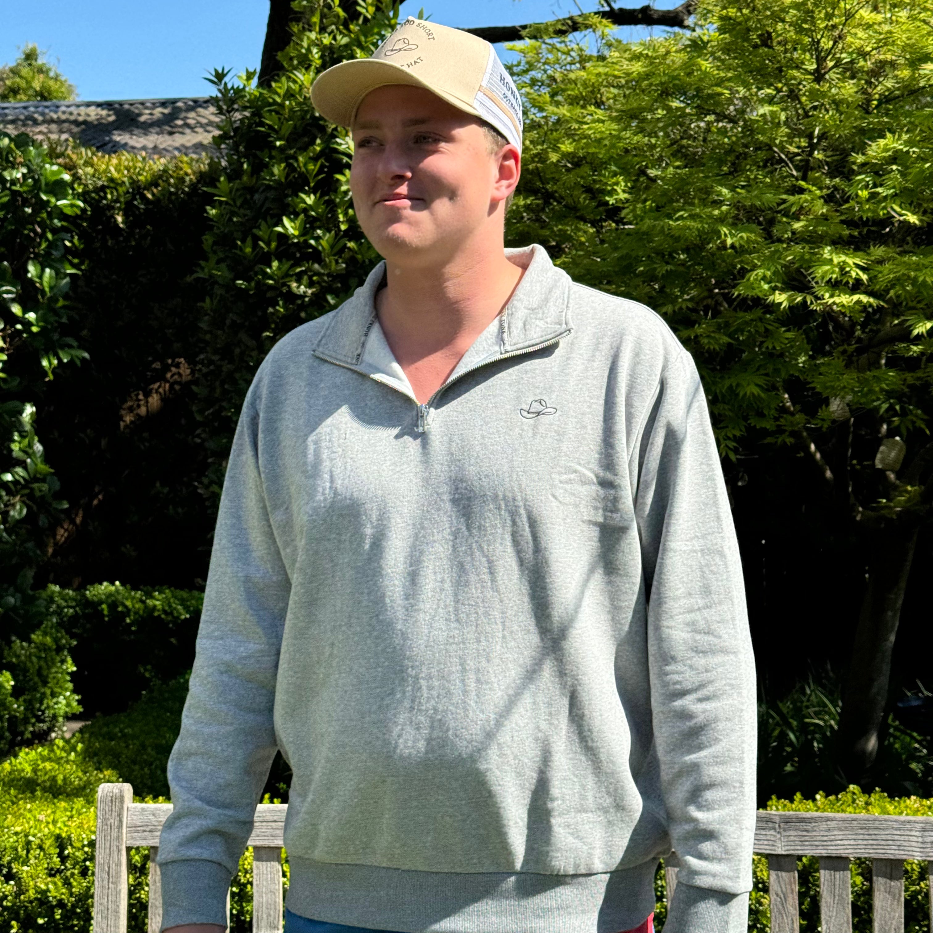 1/4 Zip - Grey
