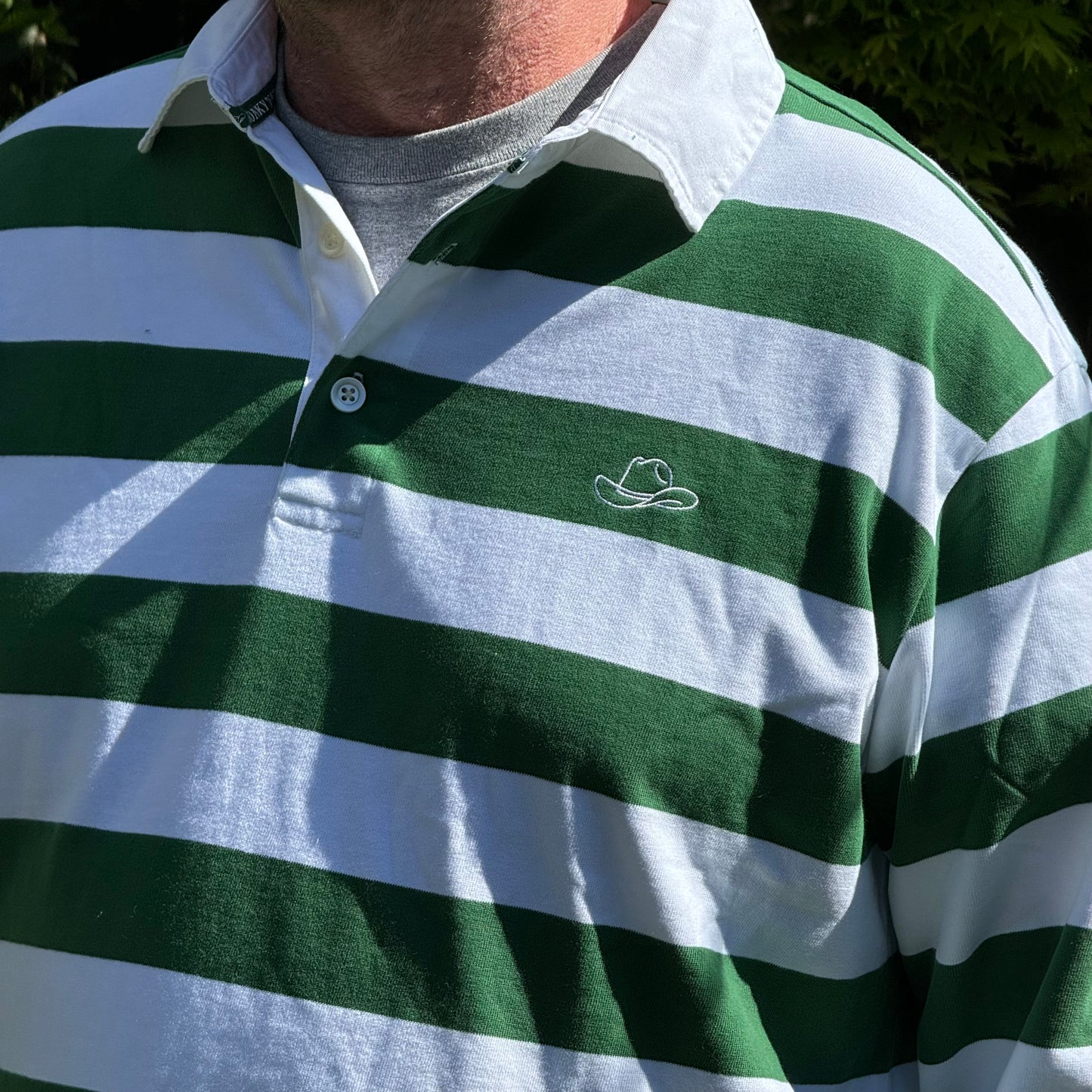 Men's Stripe Rugby - Green