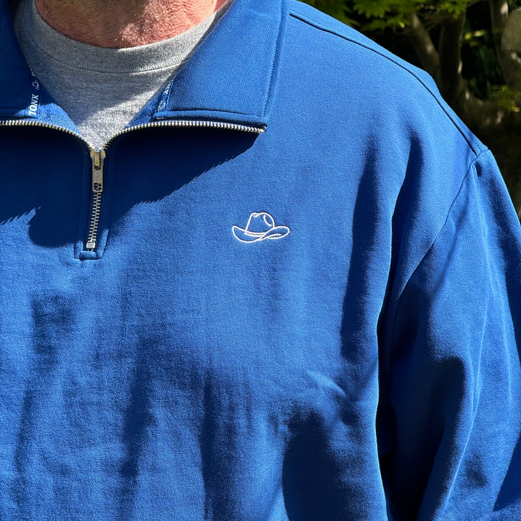 1/4 Zip - Blue