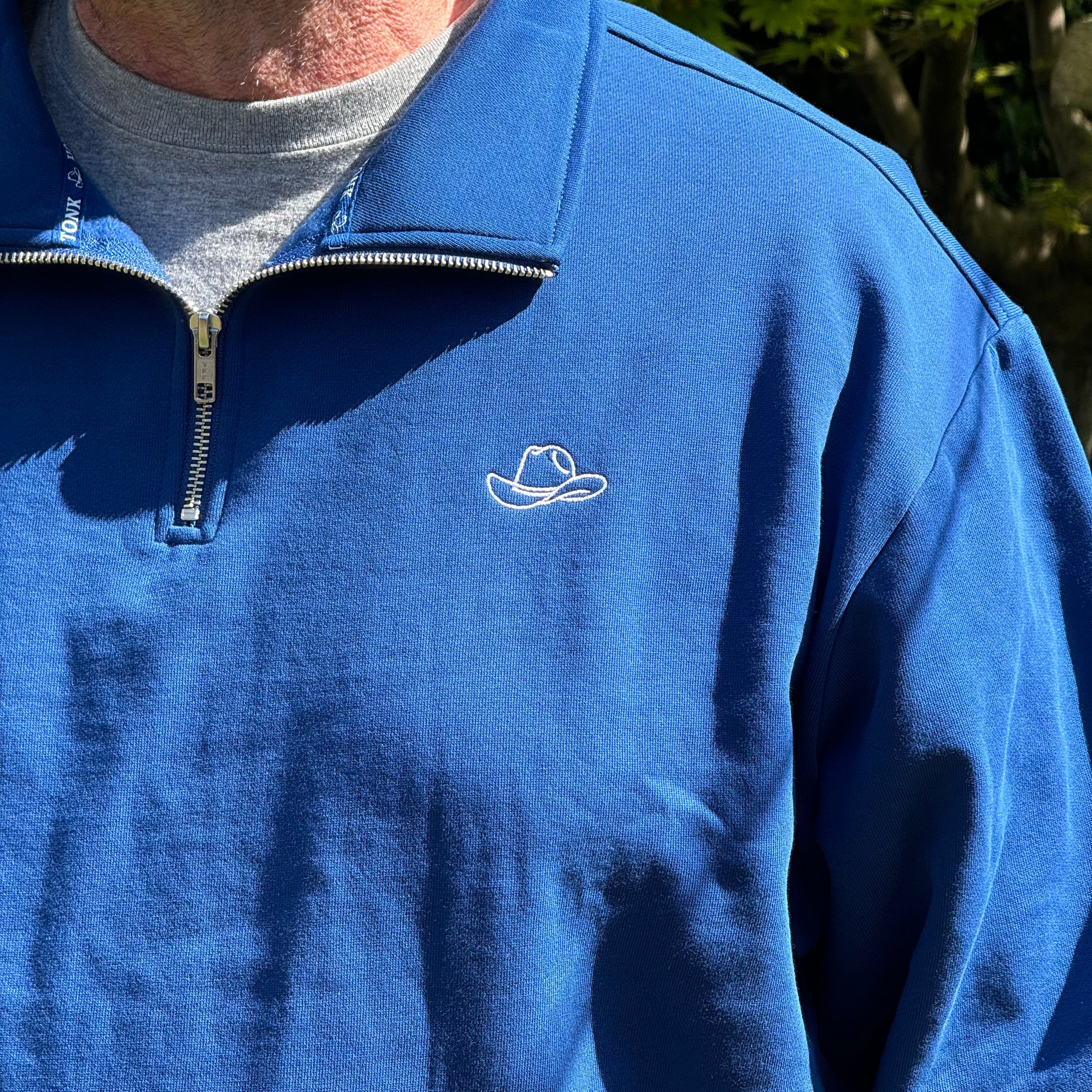 1/4 Zip - Blue
