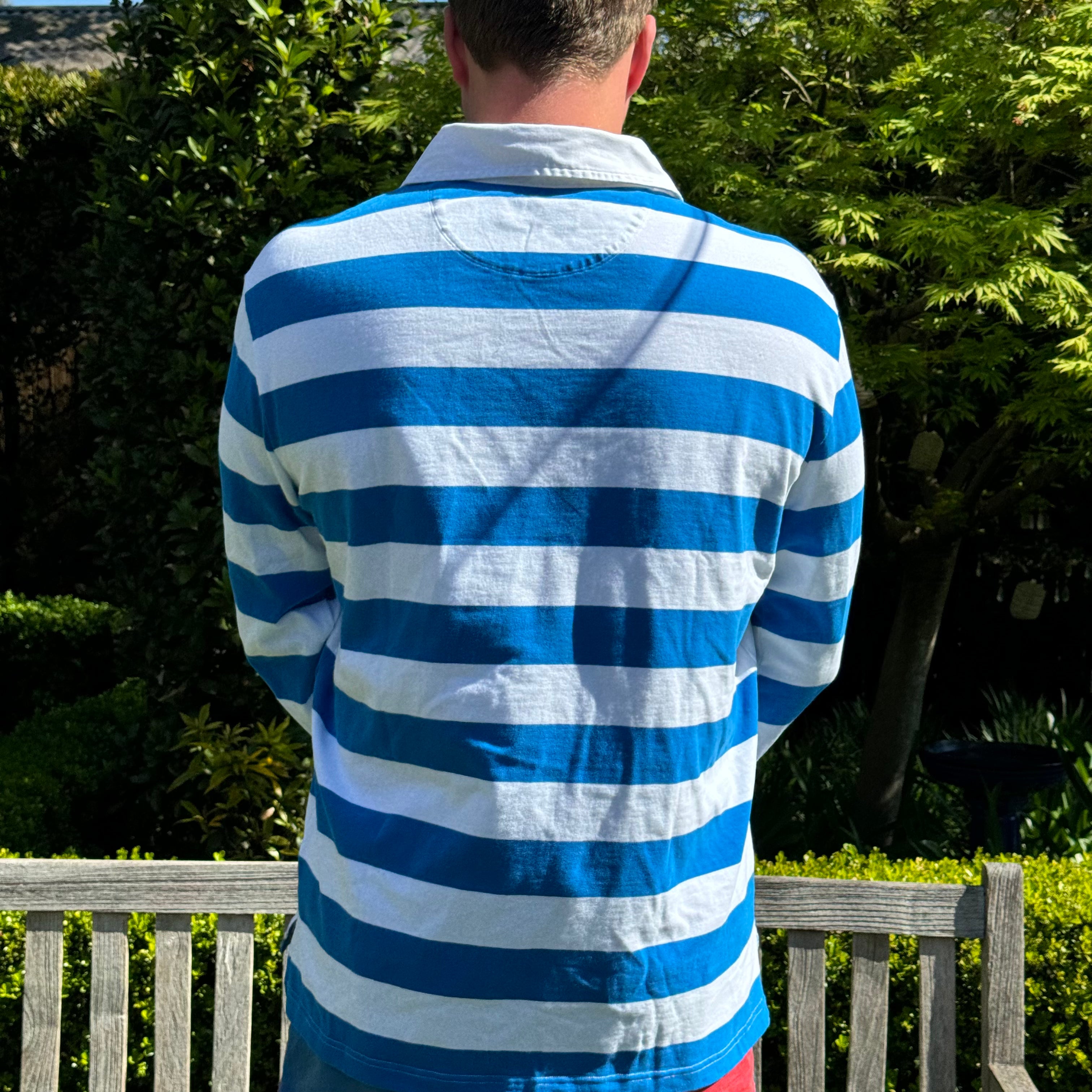 Stripe Rugby Jersey - Blue